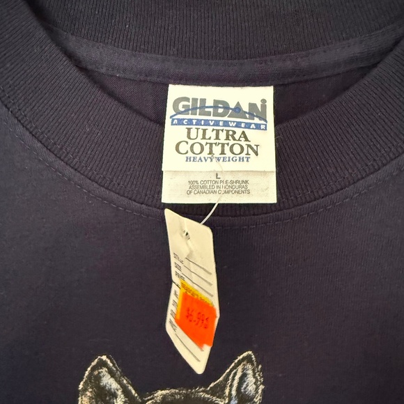 New Vintage 1990s Great Smoky Mountain Wolf Sunset T-Shirt Tennessee 1999 - Picture 4 of 5